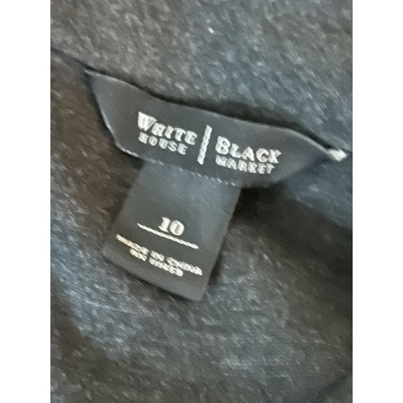 WHITE HOUSE BLACK MARKET GRAY SIZE 10 PONTE KNIT W - Picture 11 of 12